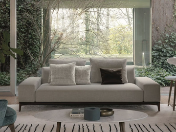 OVERPLAN - Sectional fabric sofa with chaise longue by Désirée divani - view 2